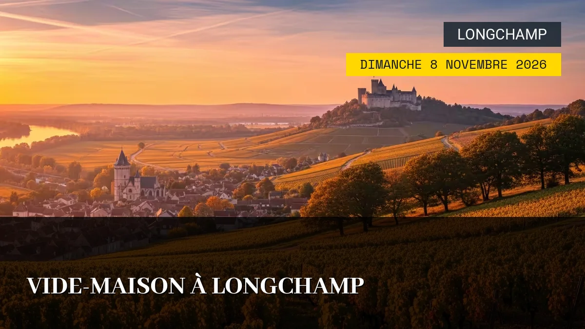 Affiche de l'événement : Vide-Maison à Longchamp – Dimanche 8 Novembre 2026