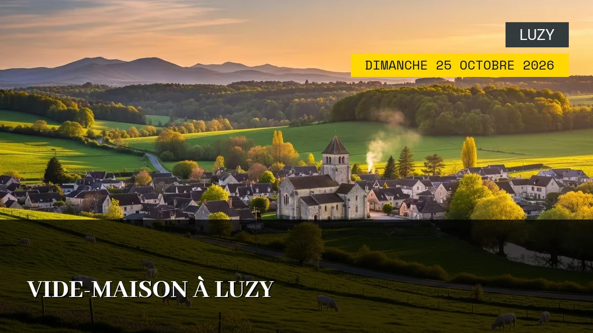 Affiche de l'événement : Vide-Maison à Luzy – Dimanche 25 Octobre 2026