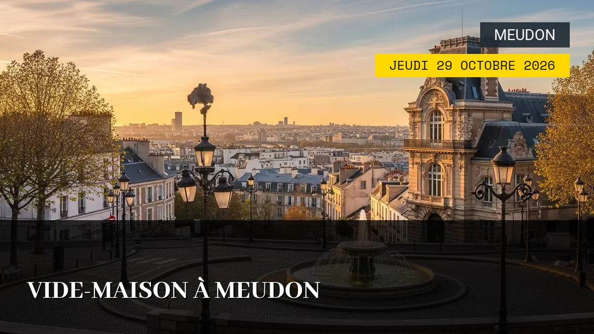 Affiche de l'événement : Vide-Maison à Meudon – Jeudi 29 Octobre 2026