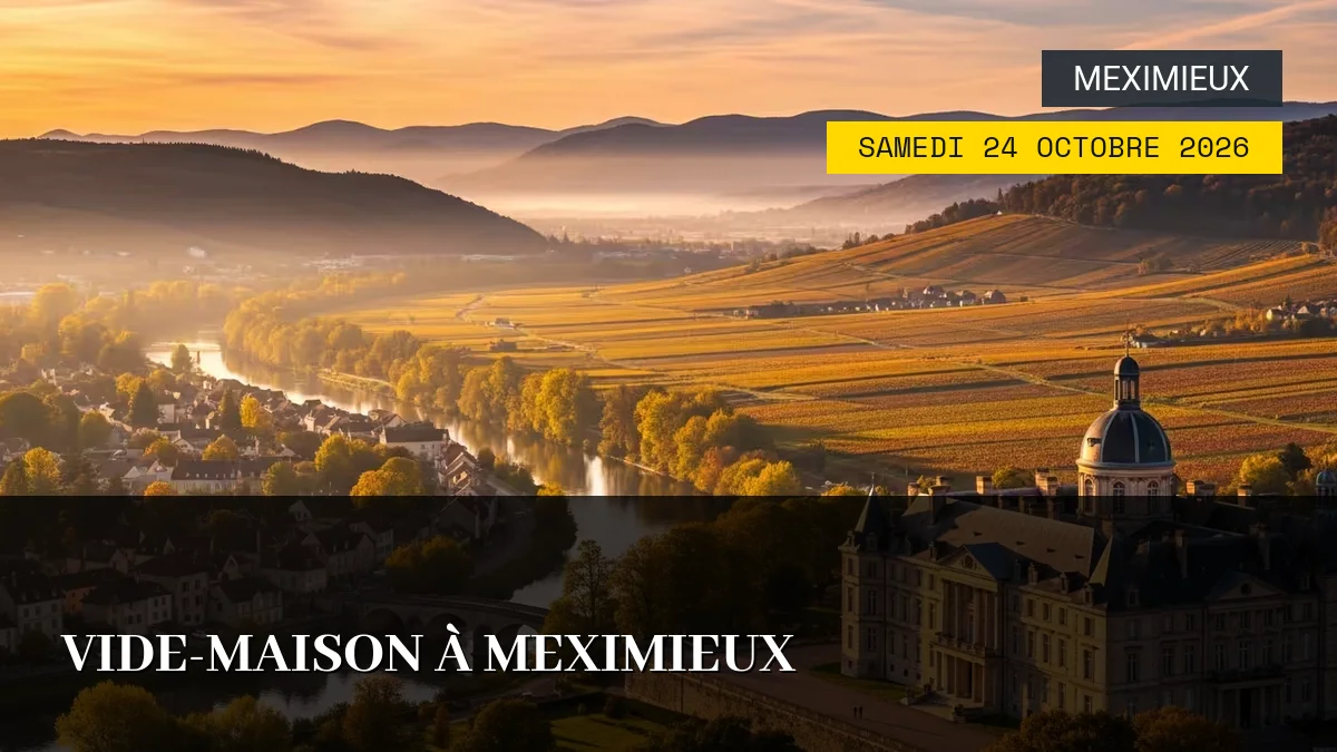 Affiche de l'événement : Vide-maison à Meximieux – Samedi 24 Octobre 2026