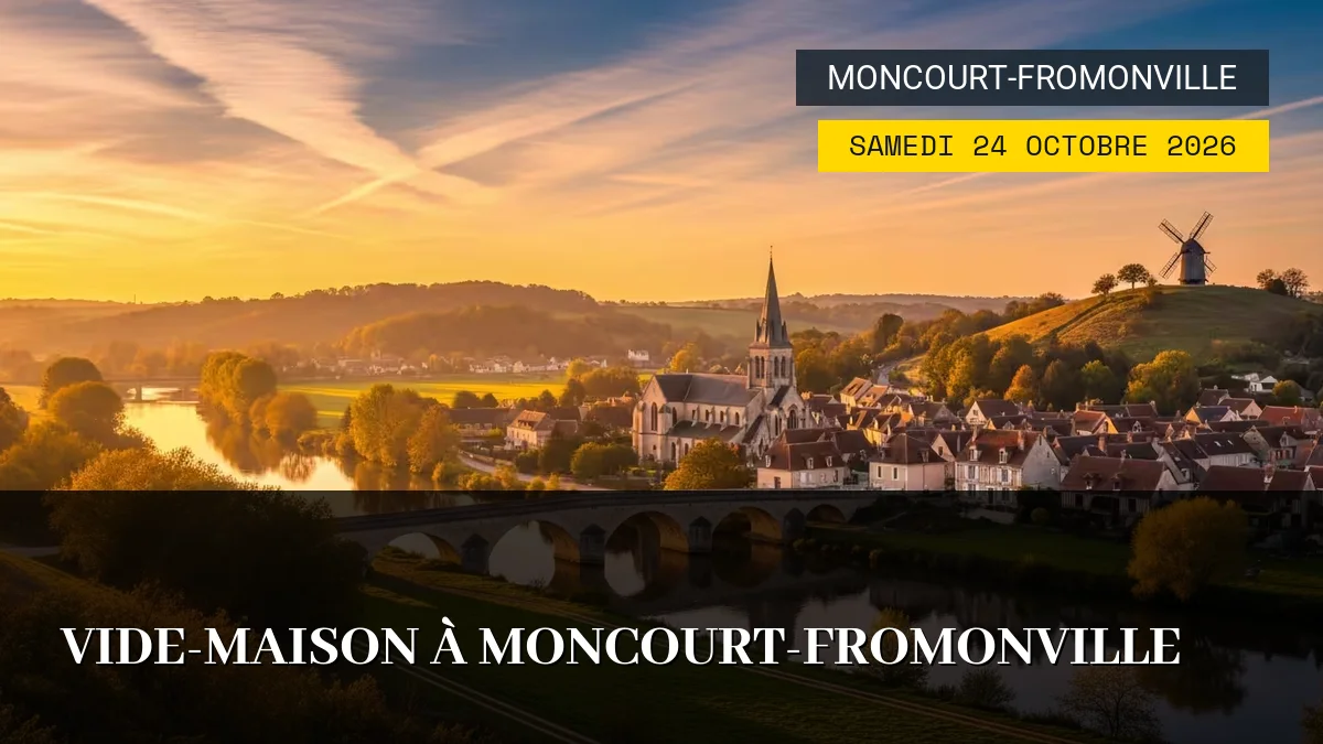Affiche de l'événement : Vide-Maison à Moncourt-Fromonville – Samedi 24 Octobre 2026