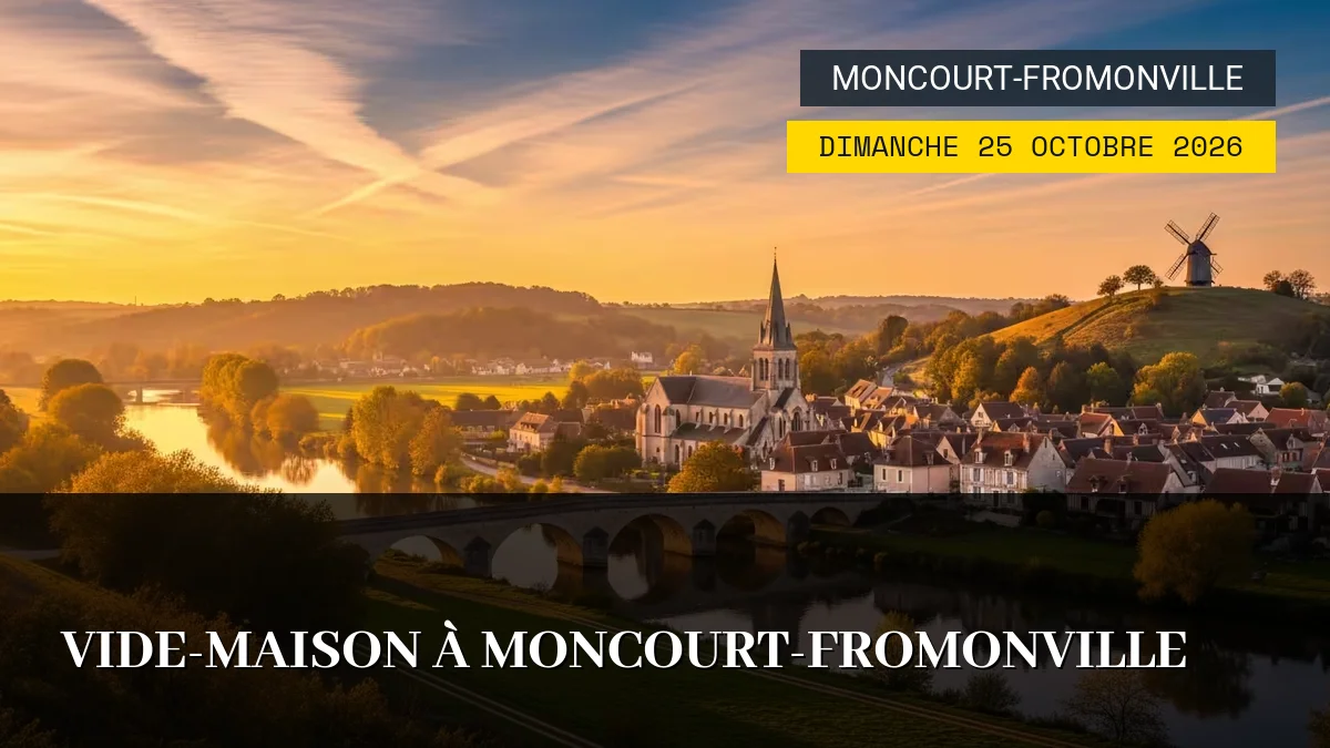 Affiche de l'événement : Vide-Maison à Moncourt-Fromonville – Dimanche 25 Octobre 2026