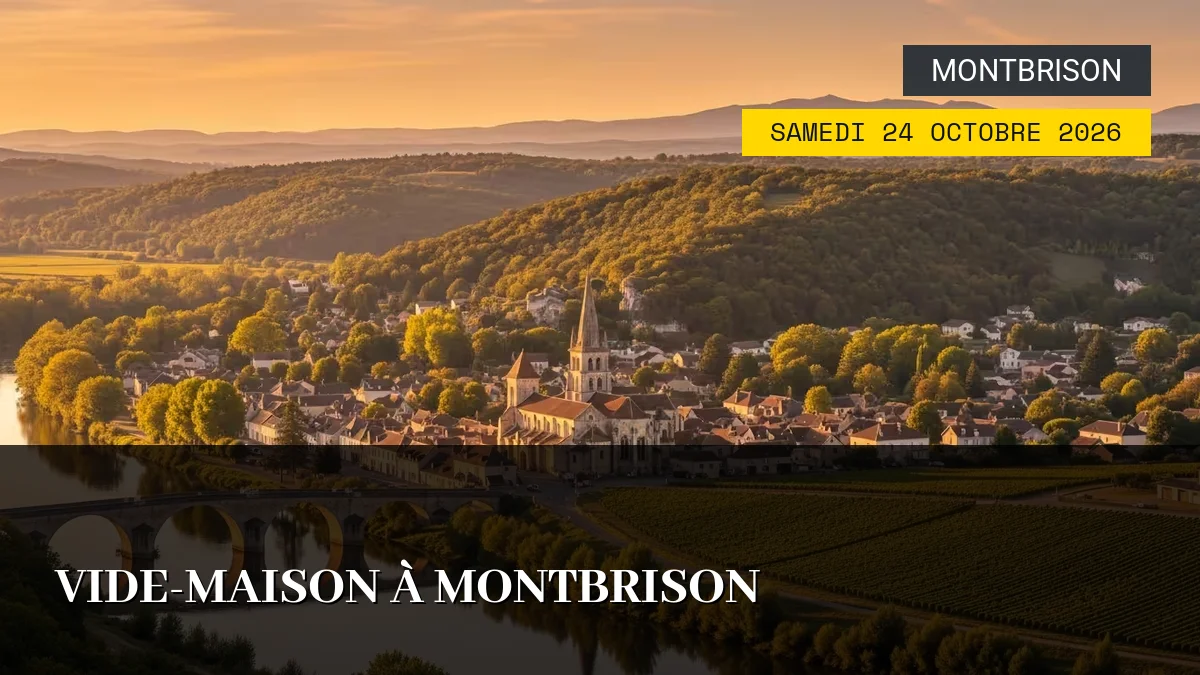 Affiche de l'événement : Vide-Maison à Montbrison – Samedi 24 Octobre 2026