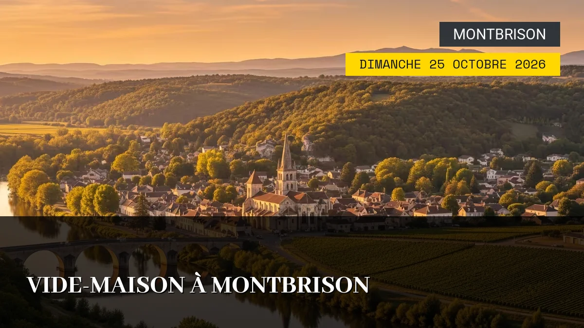 Affiche de l'événement : Vide-Maison à Montbrison – Dimanche 25 Octobre 2026