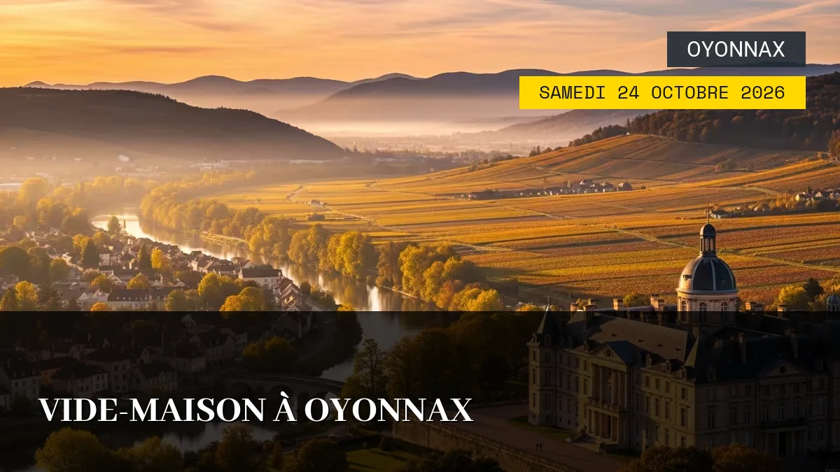 Affiche de l'événement : Vide-Maison à Oyonnax – Samedi 24 Octobre 2026