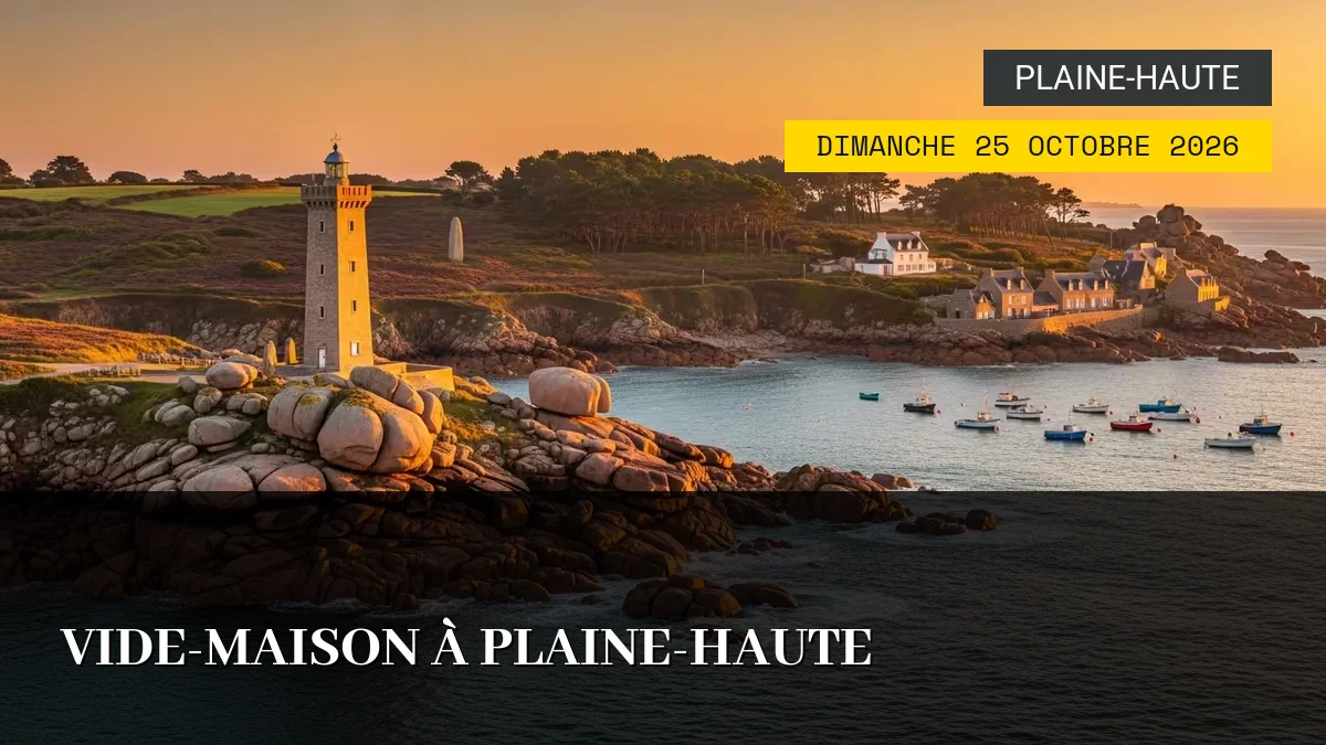 Affiche de l'événement : Vide-Maison à Plaine-Haute – Dimanche 25 Octobre 2026