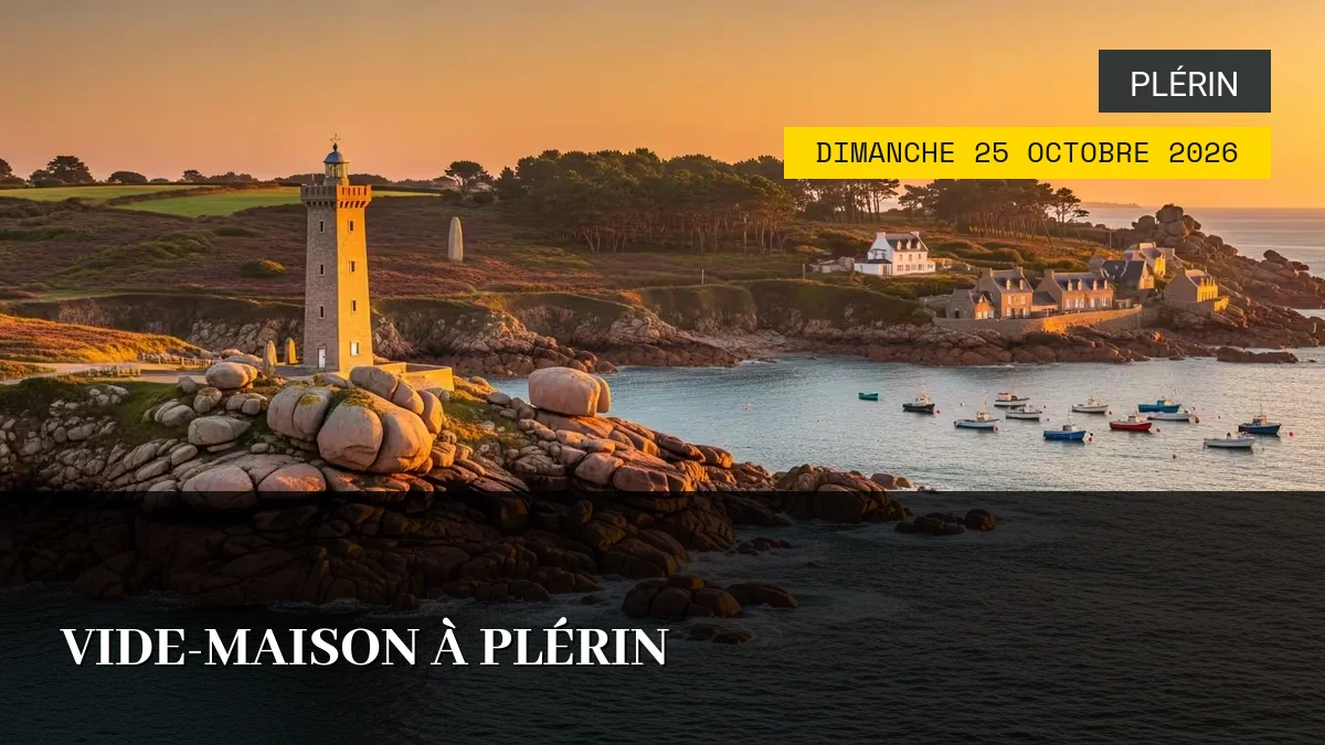 Affiche de l'événement : Vide-Maison à Plérin – Dimanche 25 Octobre 2026