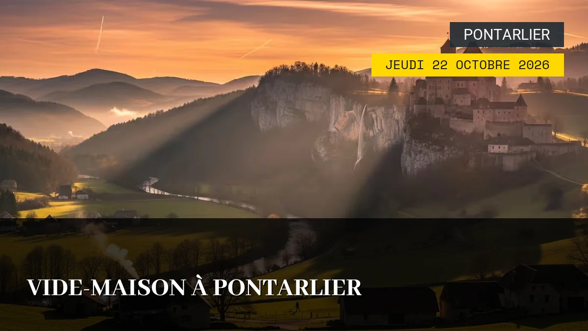 Affiche de l'événement : Vide-Maison à Pontarlier – Jeudi 22 Octobre 2026