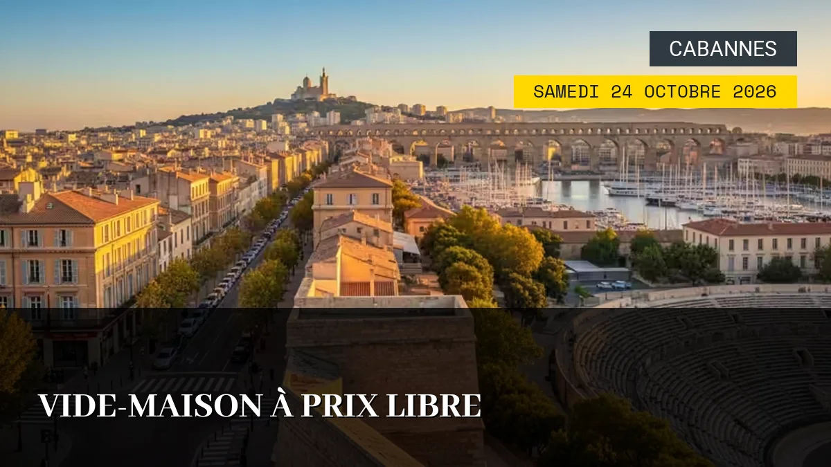 Affiche de l'événement : Vide-maison à prix libre – Samedi 24 Octobre 2026