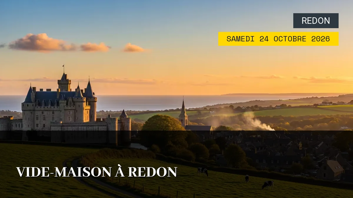 Affiche de l'événement : Vide-maison à Redon – Samedi 24 Octobre 2026