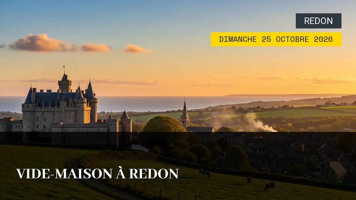 Affiche de l'événement : Vide-Maison à Redon – Dimanche 25 Octobre 2026