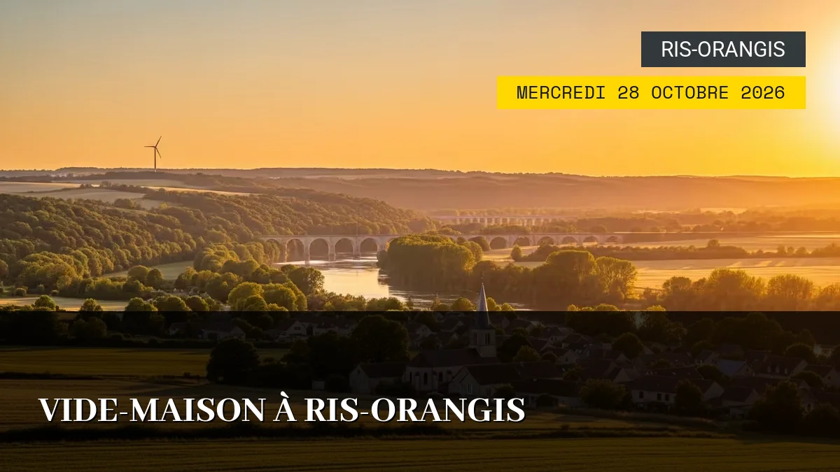 Affiche de l'événement : Vide-Maison à Ris-Orangis – Mercredi 28 Octobre 2026