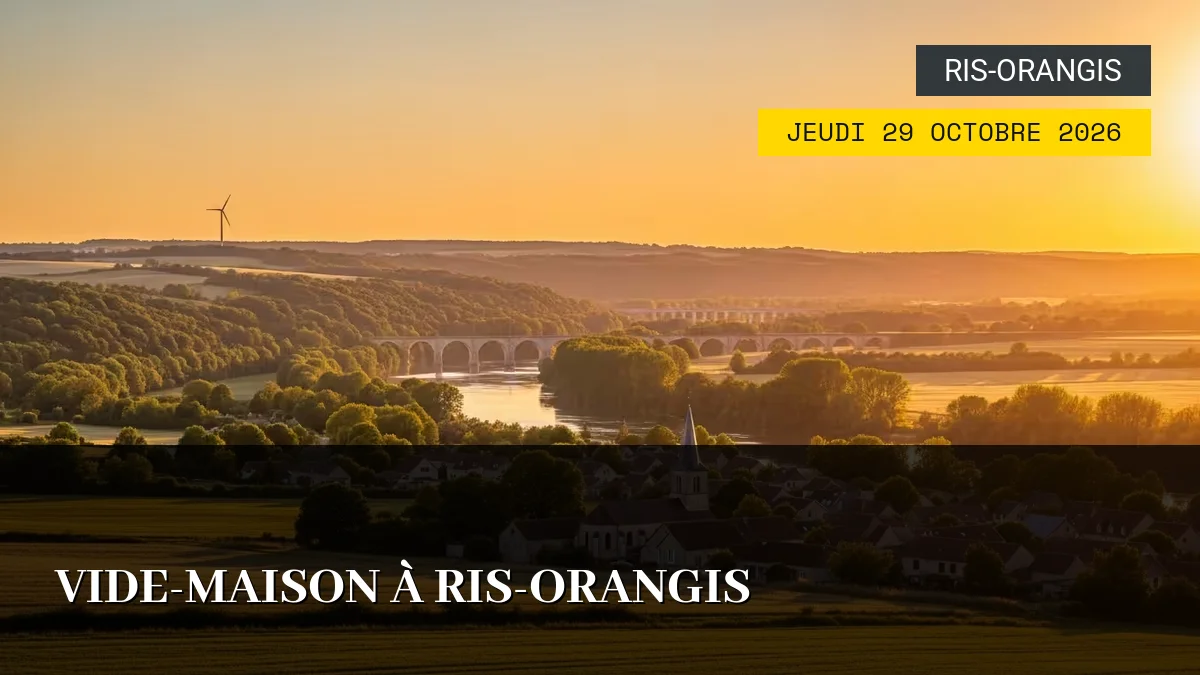 Affiche de l'événement : Vide-Maison à Ris-Orangis – Jeudi 29 Octobre 2026