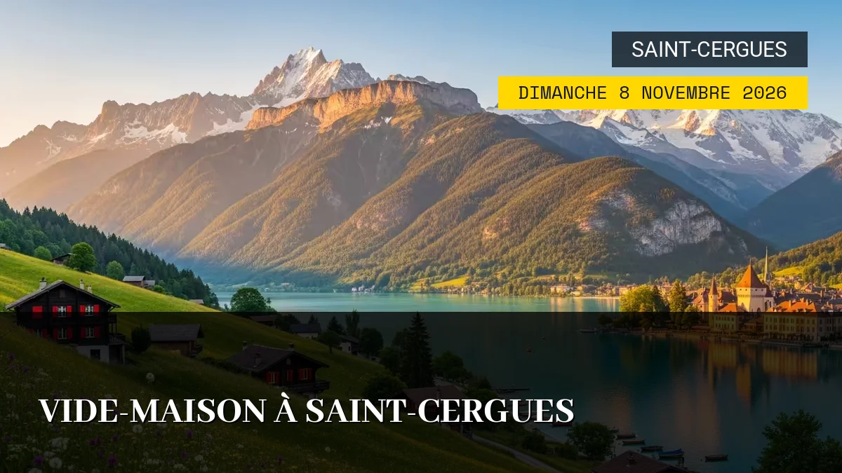 Affiche de l'événement : Vide-Maison à Saint-Cergues – Dimanche 8 Novembre 2026
