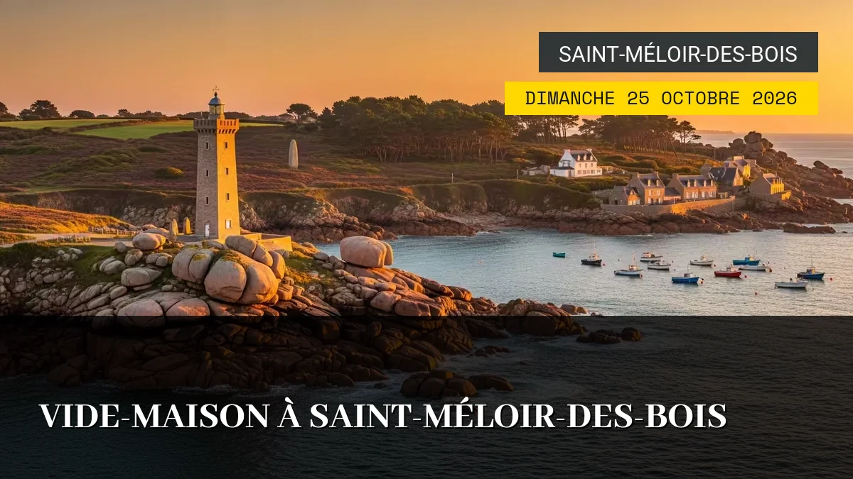 Affiche de l'événement : Vide-Maison à Saint-Méloir-des-Bois – Dimanche 25 Octobre 2026