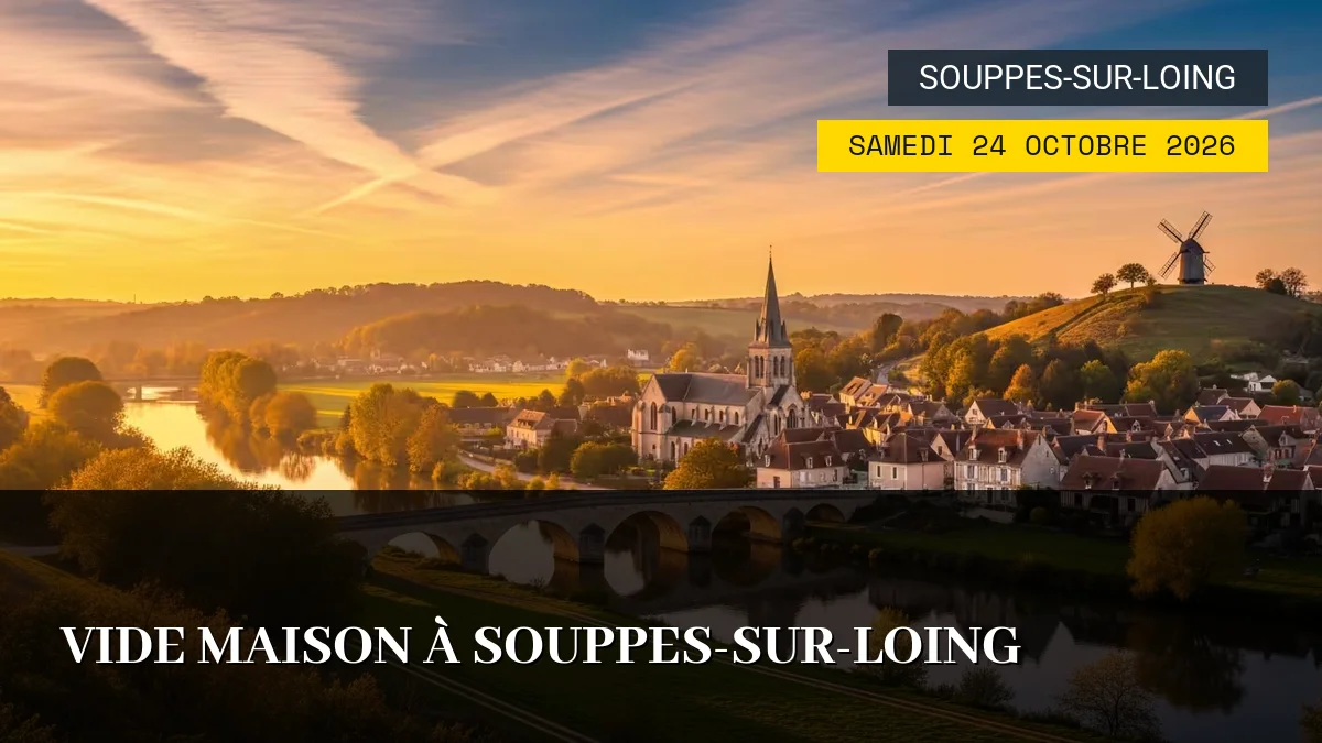 Affiche de l'événement : Vide Maison à Souppes-sur-Loing – Samedi 24 Octobre 2026