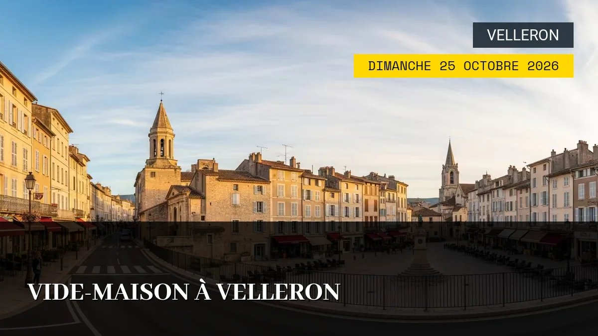 Affiche de l'événement : Vide-Maison à Velleron – Dimanche 25 Octobre 2026