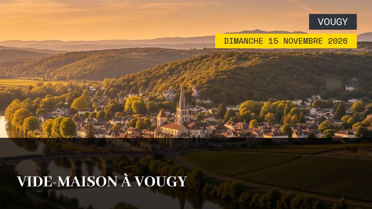 Affiche de l'événement : Vide-Maison à Vougy – Dimanche 15 Novembre 2026