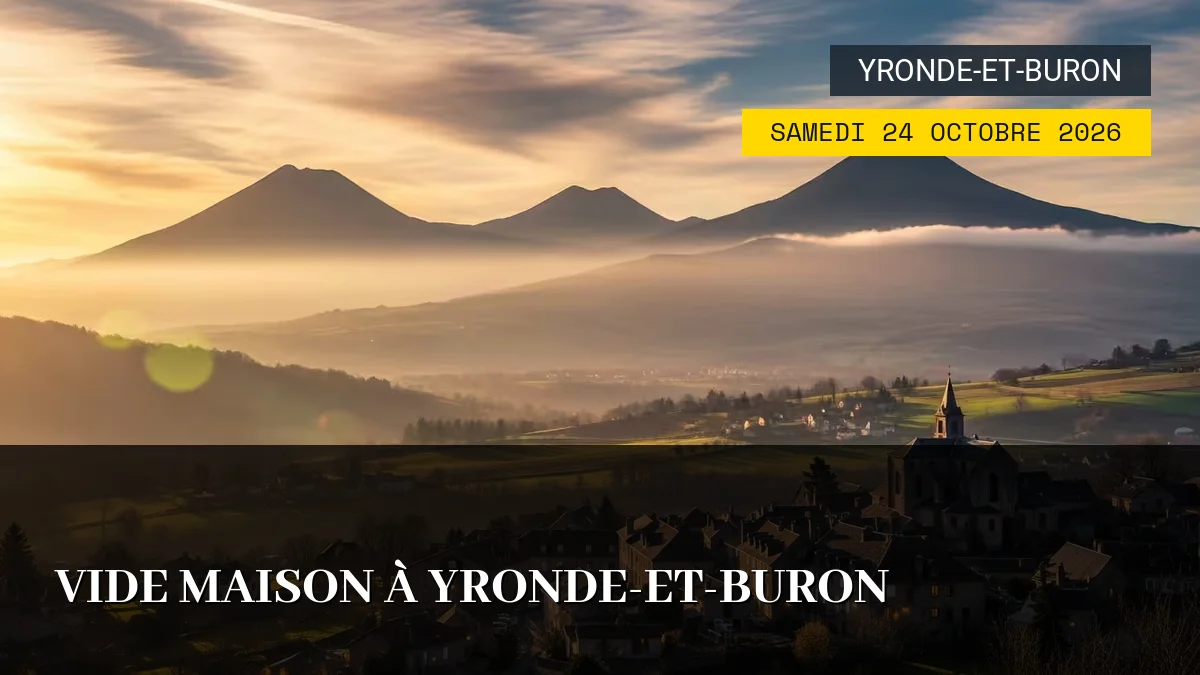 Affiche de l'événement : Vide Maison à Yronde-et-Buron – Samedi 24 Octobre 2026