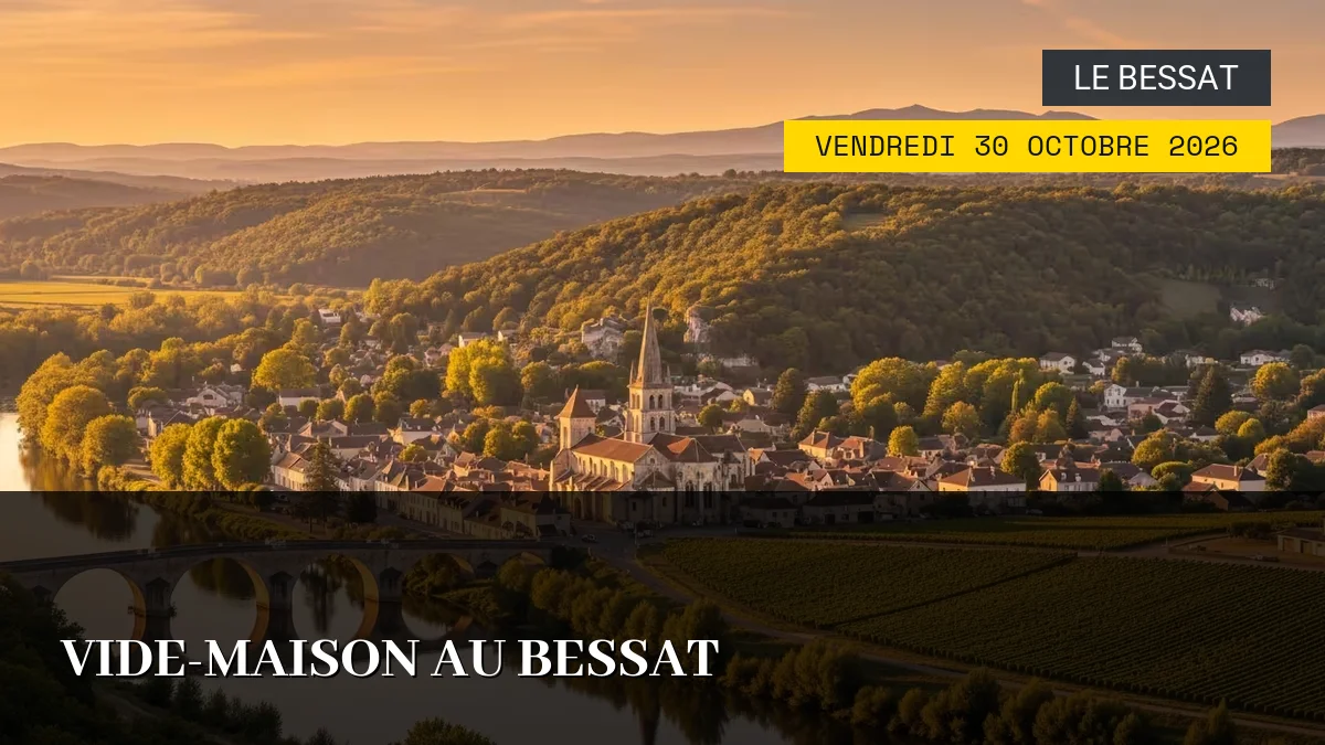Affiche de l'événement : Vide-maison au Bessat – Vendredi 30 Octobre 2026