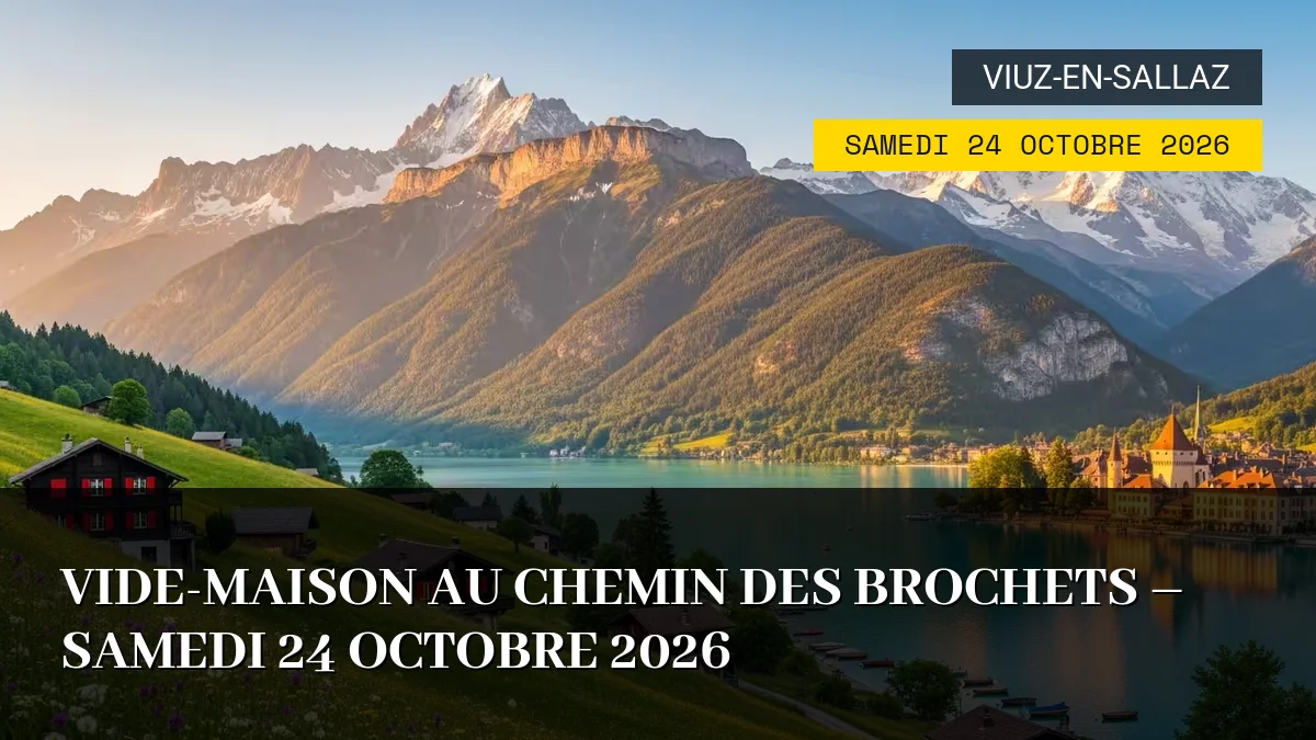 Affiche de l'événement : Vide-Maison au Chemin des Brochets – Samedi 24 Octobre 2026