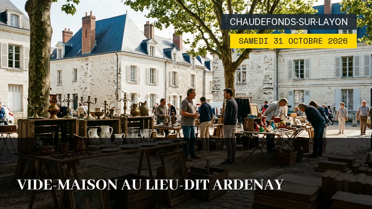 Affiche de l'événement : Vide-Maison au Lieu-dit Ardenay — Du Samedi 31 Octobre 2026 au Dimanche 1 Novembre 2026