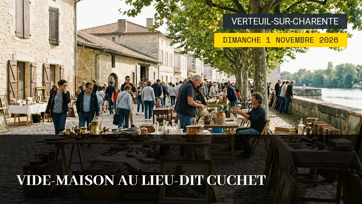 Affiche de l'événement : Vide-maison au lieu-dit Cuchet – Dimanche 1 Novembre 2026