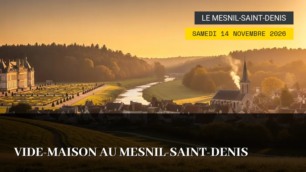 Affiche de l'événement : Vide-Maison au Mesnil-Saint-Denis – Samedi 14 Novembre 2026