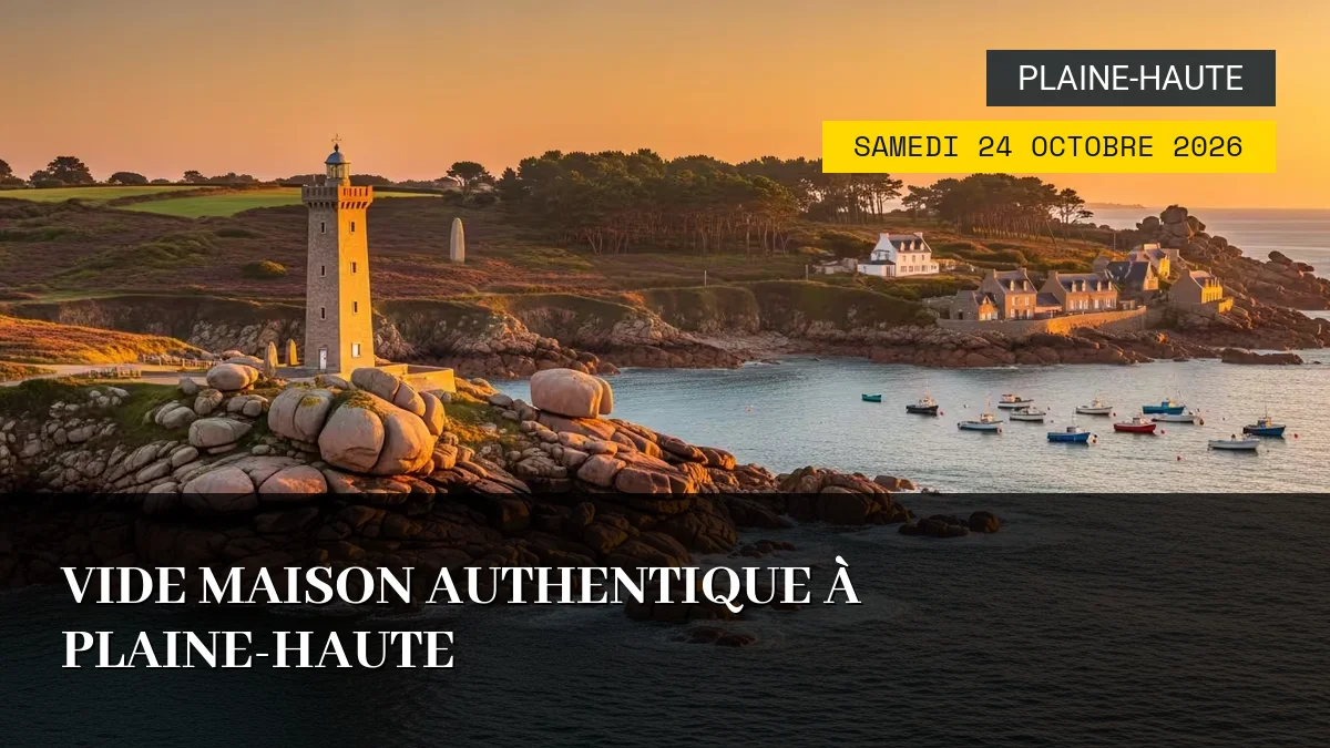 Affiche de l'événement : Vide Maison Authentique à Plaine-Haute – Samedi 24 Octobre 2026