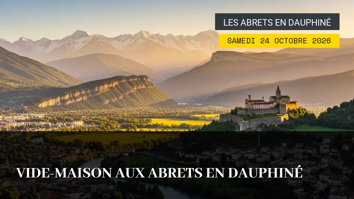 Affiche de l'événement : Vide-Maison aux Abrets en Dauphiné – Samedi 24 Octobre 2026