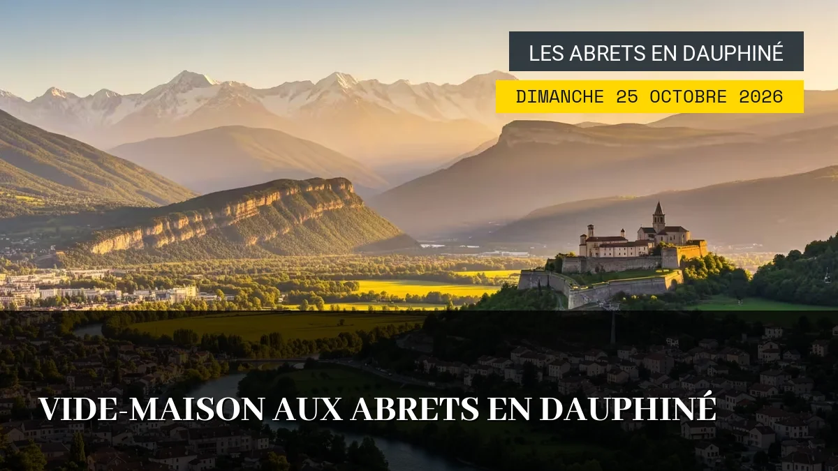 Affiche de l'événement : Vide-maison aux Abrets en Dauphiné – Dimanche 25 Octobre 2026