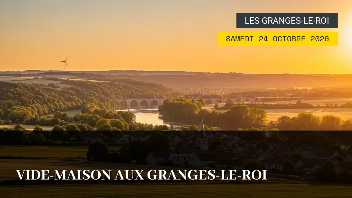 Affiche de l'événement : Vide-Maison aux Granges-le-Roi – Samedi 24 Octobre 2026