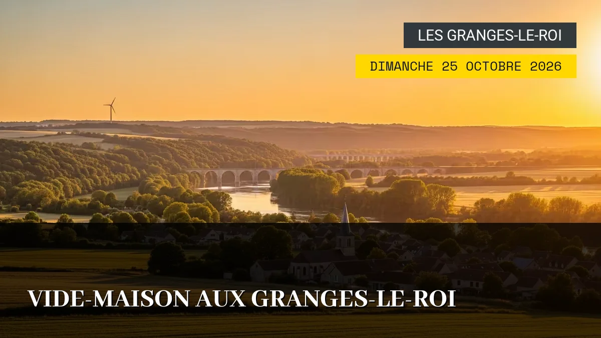 Affiche de l'événement : Vide-Maison aux Granges-le-Roi – Dimanche 25 Octobre 2026
