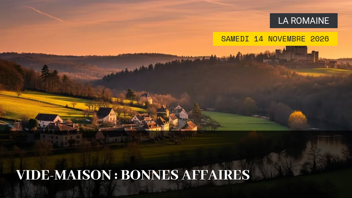 Affiche de l'événement : Vide-maison : Bonnes Affaires – Samedi 14 Novembre 2026