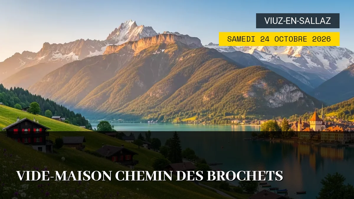 Affiche de l'événement : Vide-maison Chemin des Brochets – Samedi 24 Octobre 2026