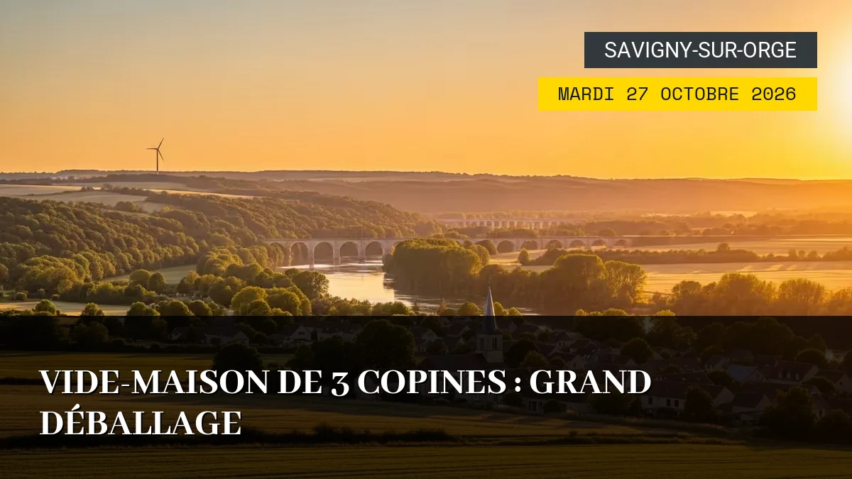 Affiche de l'événement : Vide-Maison de 3 Copines : Grand Déballage – Mardi 27 Octobre 2026