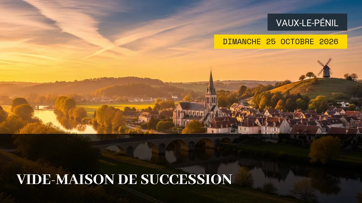 Affiche de l'événement : Vide-Maison de Succession – Dimanche 25 Octobre 2026