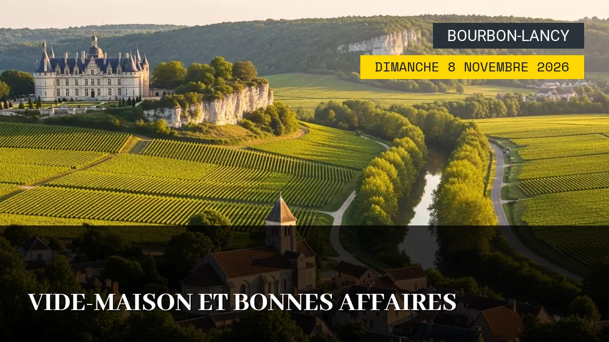 Affiche de l'événement : Vide-Maison et Bonnes Affaires – Dimanche 8 Novembre 2026