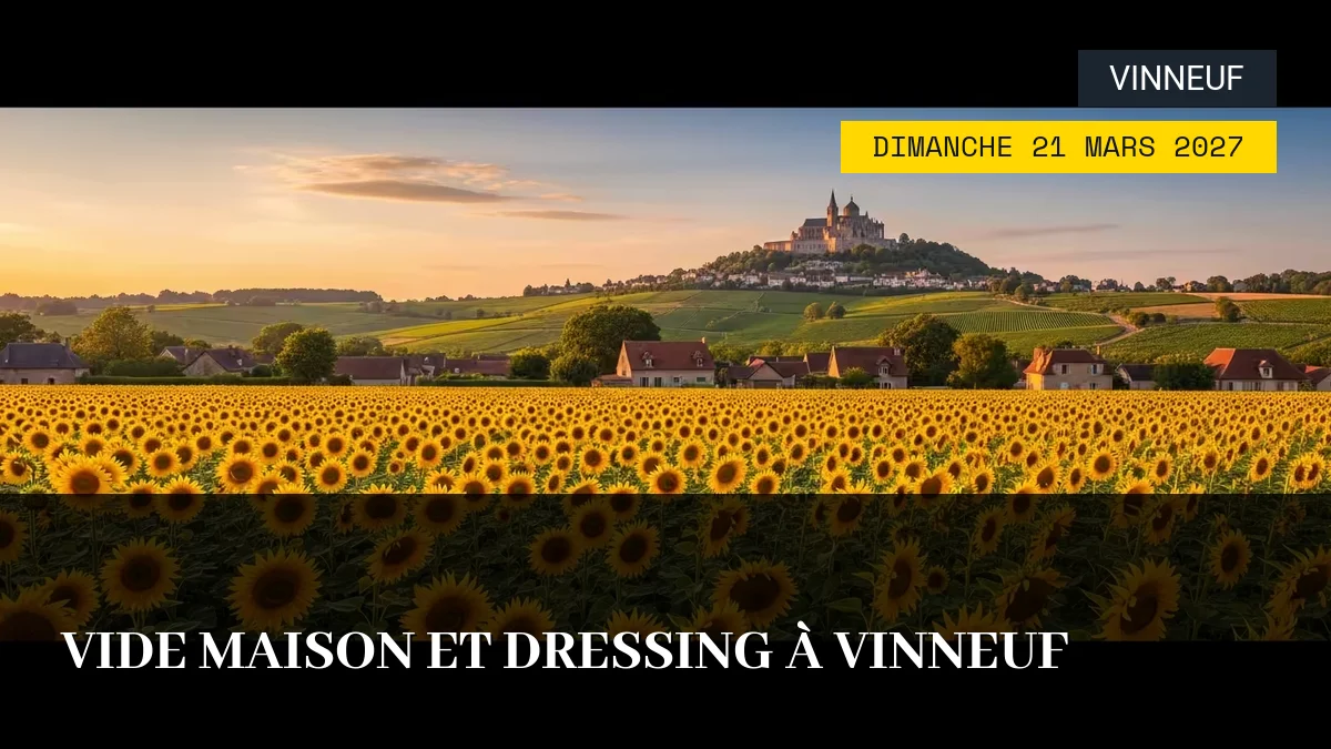 Affiche de l'événement : Vide Maison et Dressing à Vinneuf – Dimanche 21 Mars 2027