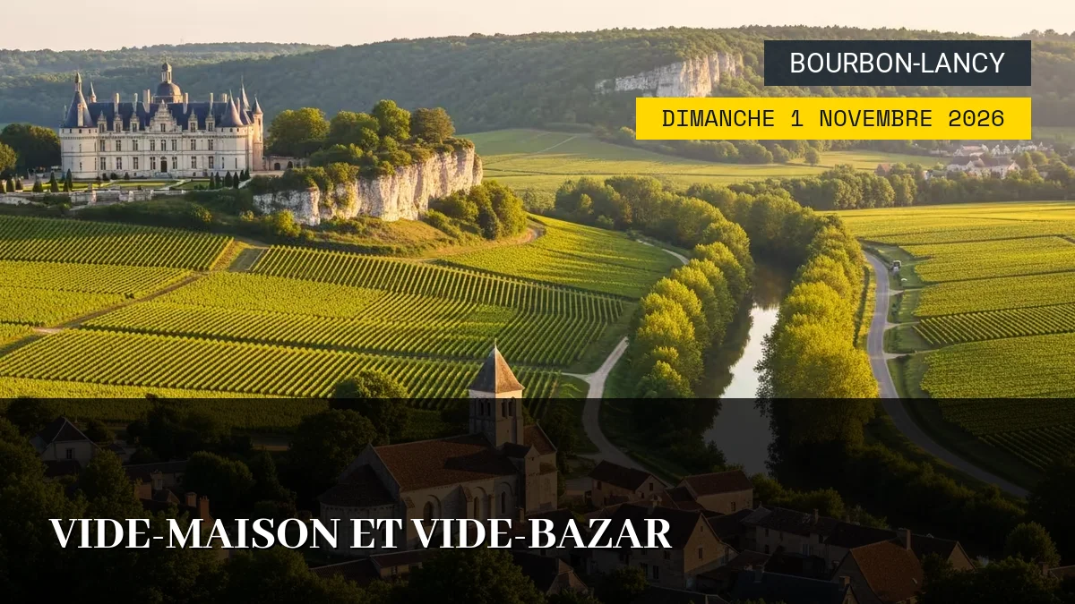 Affiche de l'événement : Vide-Maison et Vide-Bazar – Dimanche 1 Novembre 2026