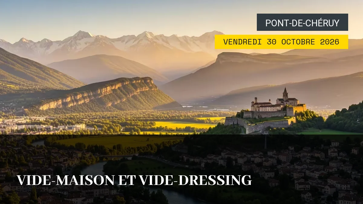 Affiche de l'événement : Vide-Maison et Vide-Dressing – Vendredi 30 Octobre 2026
