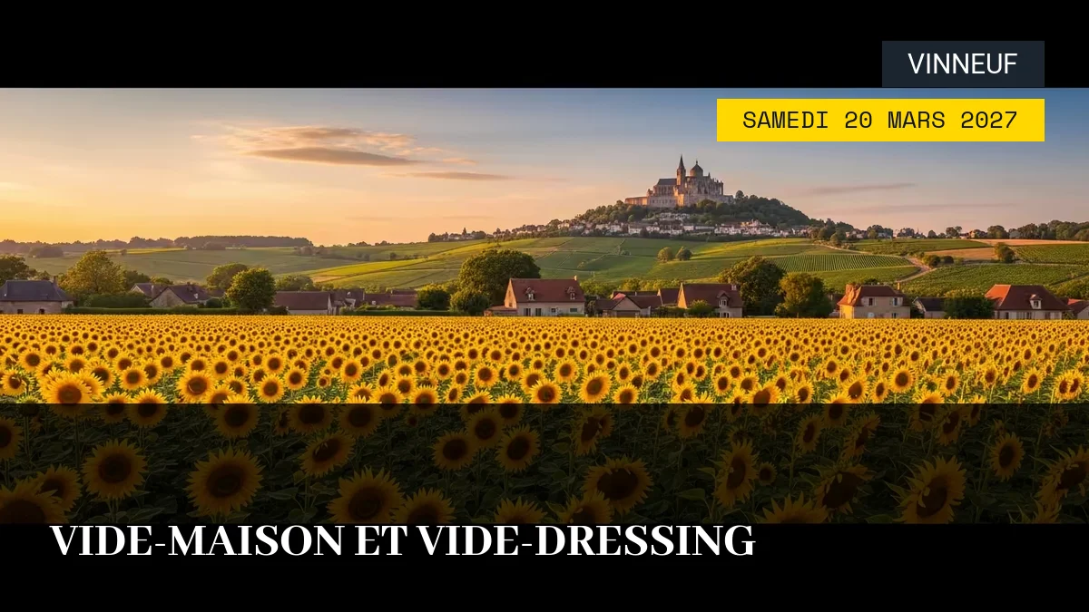 Affiche de l'événement : Vide-Maison et Vide-Dressing – Samedi 20 Mars 2027