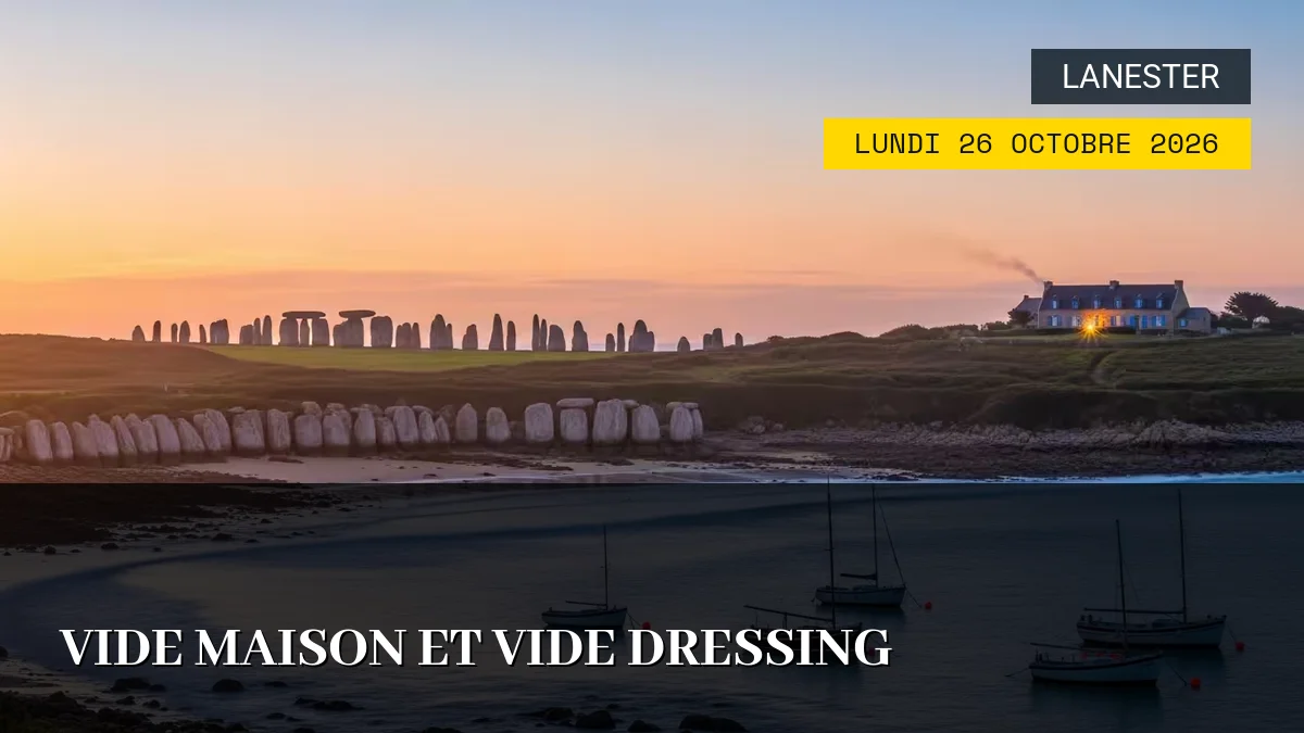 Affiche de l'événement : Vide Maison et Vide Dressing – Lundi 26 Octobre 2026