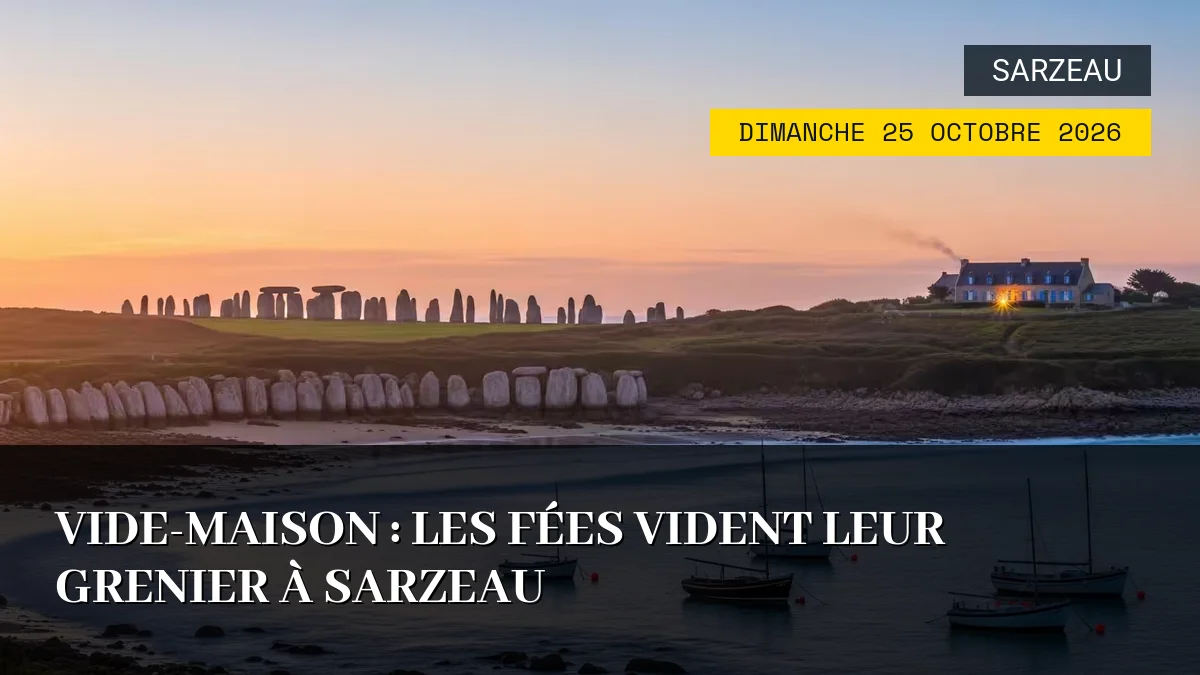 Affiche de l'événement : Vide-maison : Les Fées vident leur grenier à Sarzeau – Dimanche 25 Octobre 2026
