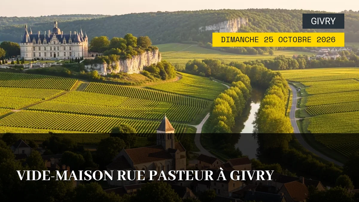 Affiche de l'événement : Vide-Maison Rue Pasteur à Givry – Dimanche 25 Octobre 2026