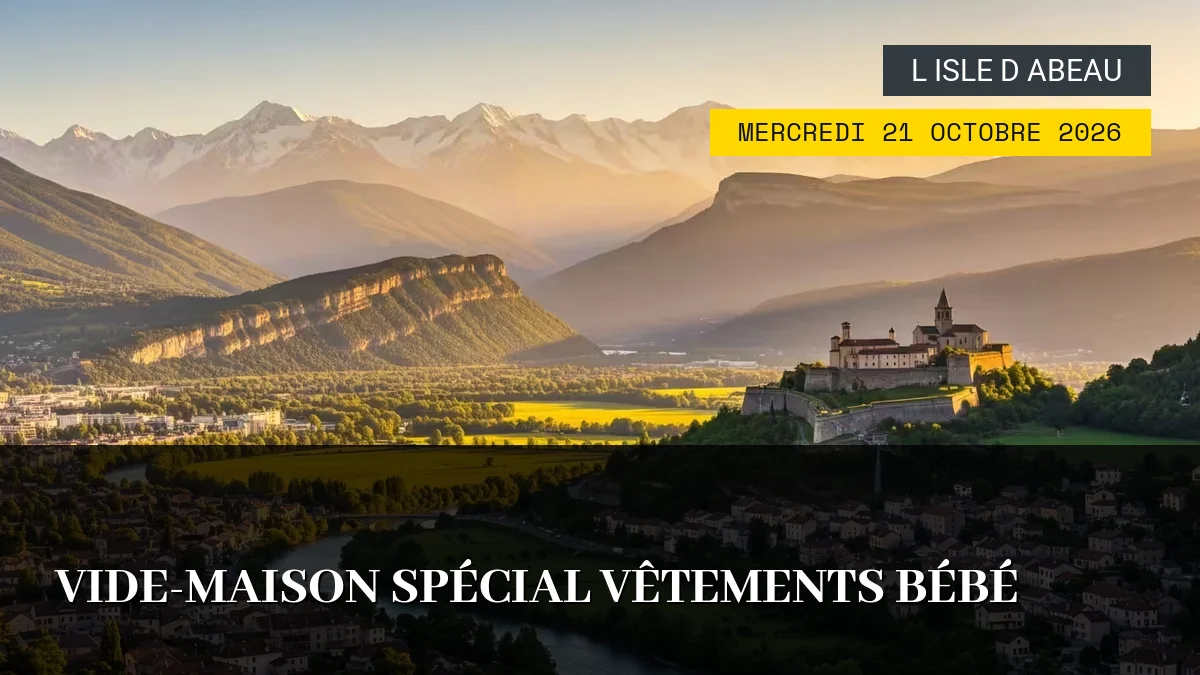 Affiche de l'événement : Vide-Maison Spécial Vêtements Bébé – Mercredi 21 Octobre 2026