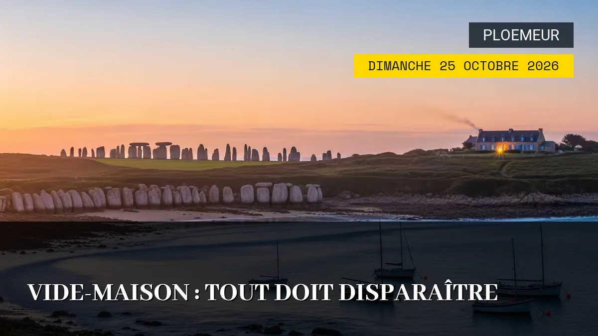 Affiche de l'événement : Vide-Maison : Tout Doit Disparaître – Dimanche 25 Octobre 2026