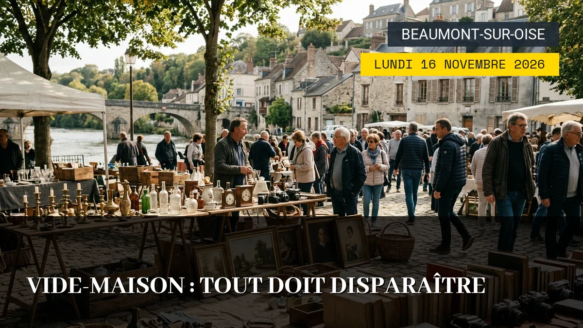 Affiche de l'événement : Vide-Maison : Tout doit disparaître — Du Lundi 16 Novembre 2026 au Mardi 17 Novembre 2026