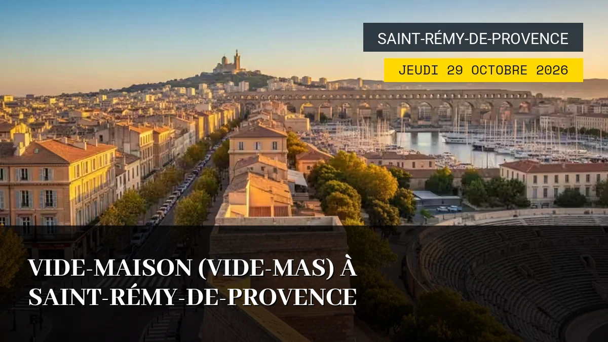 Affiche de l'événement : Vide-Maison (Vide-Mas) à Saint-Rémy-de-Provence – Jeudi 29 Octobre 2026