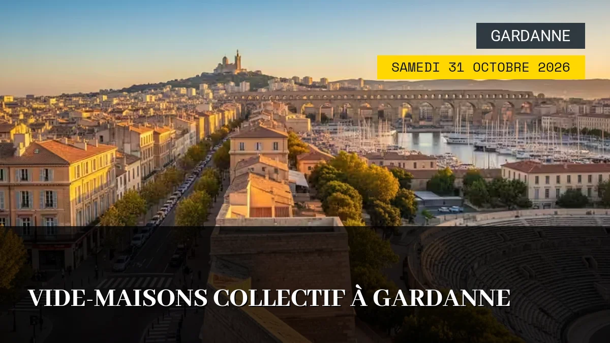 Affiche de l'événement : Vide-Maisons Collectif à Gardanne – Samedi 31 Octobre 2026